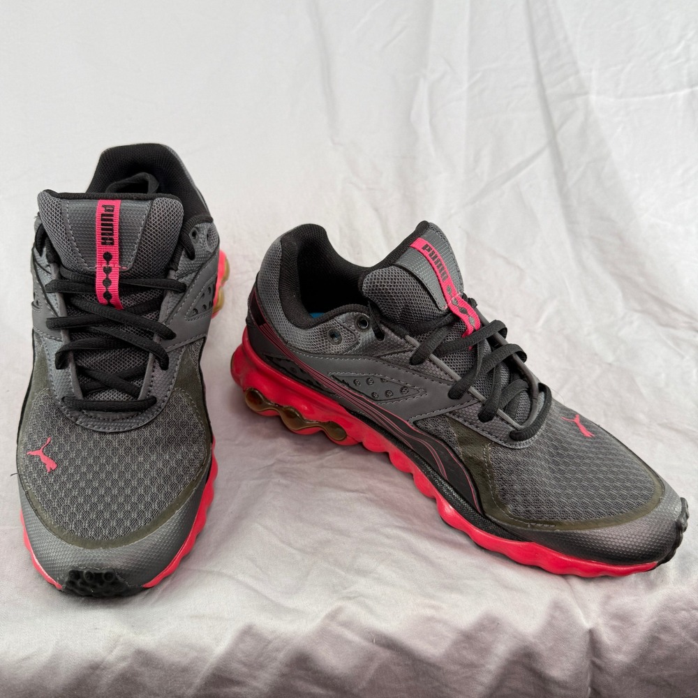 Puma Eco Ortholite Womens Running Shoes Grey Pink 186166-01 Size 7